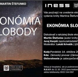 Uvedenie e-knihy Ekonómia slobody