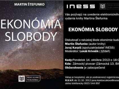 Uvedenie e-knihy Ekonómia slobody