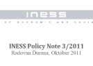 INESS Policy Note: Môže mať Slovensko vyrovnaný rozpočet?