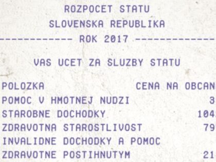 TLAČOVÁ SPRÁVA: Účet za služby štátu 2017