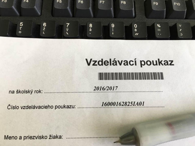 Výdavky na vzdelávacie poukazy