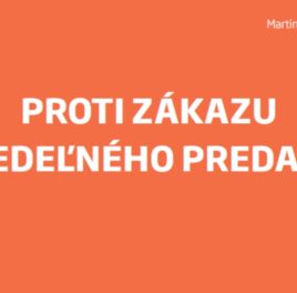 Tlačová správa: Proti zákazu nedeľného predaja