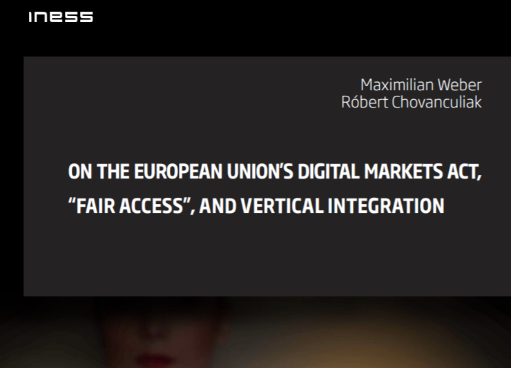 Press release: On the European Union’s Digital Markets Act, “Fair Access”, and Vertical Integration