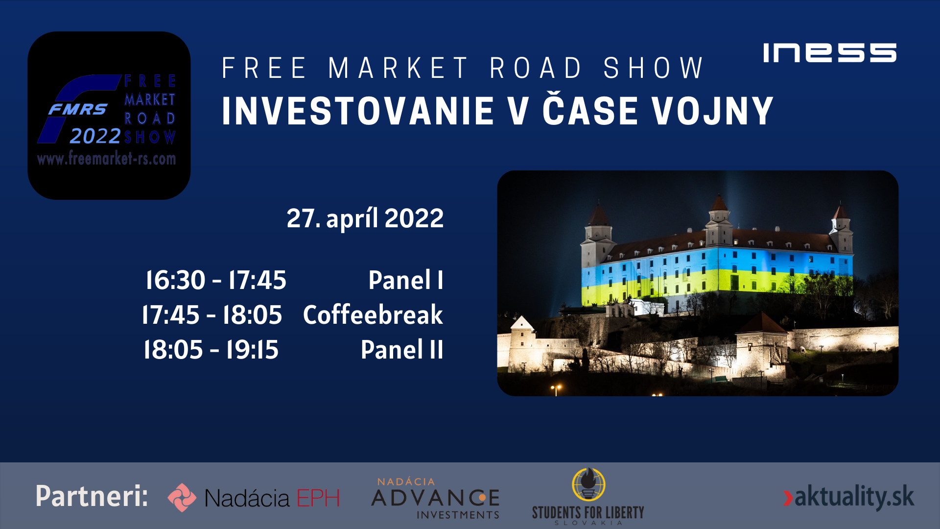 Free Market Road Show 2022: Investovanie v čase vojny