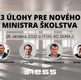 Pozvánka na konferenciu: 3 úlohy pre nového ministra školstva