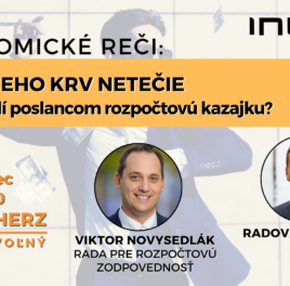 Pozývame na Ekonomické reči #24: Z cudzieho krv netečie – Kto nasadí poslancom rozpočtovú kazajku?