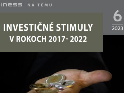Investičné stimuly v rokoch 2017- 2022