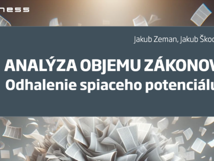 Analýza objemu zákonov – odhalenie spiaceho potenciálu