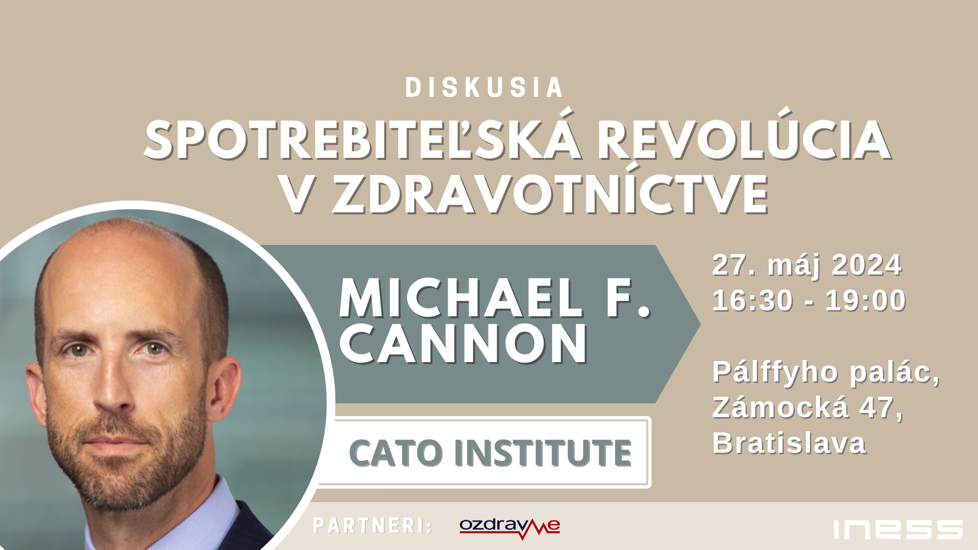 Pozvánka na podujatie: Michael Cannon a spotrebné zdravotníctvo