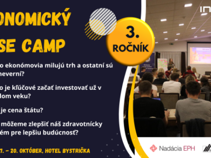 Ekonomický base camp otvára prihlasovanie do 3. ročníka!