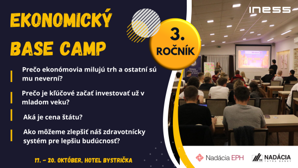Ekonomický base camp otvára prihlasovanie do 3. ročníka!