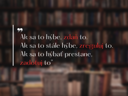 Dotácia ako univerzálne riešenie