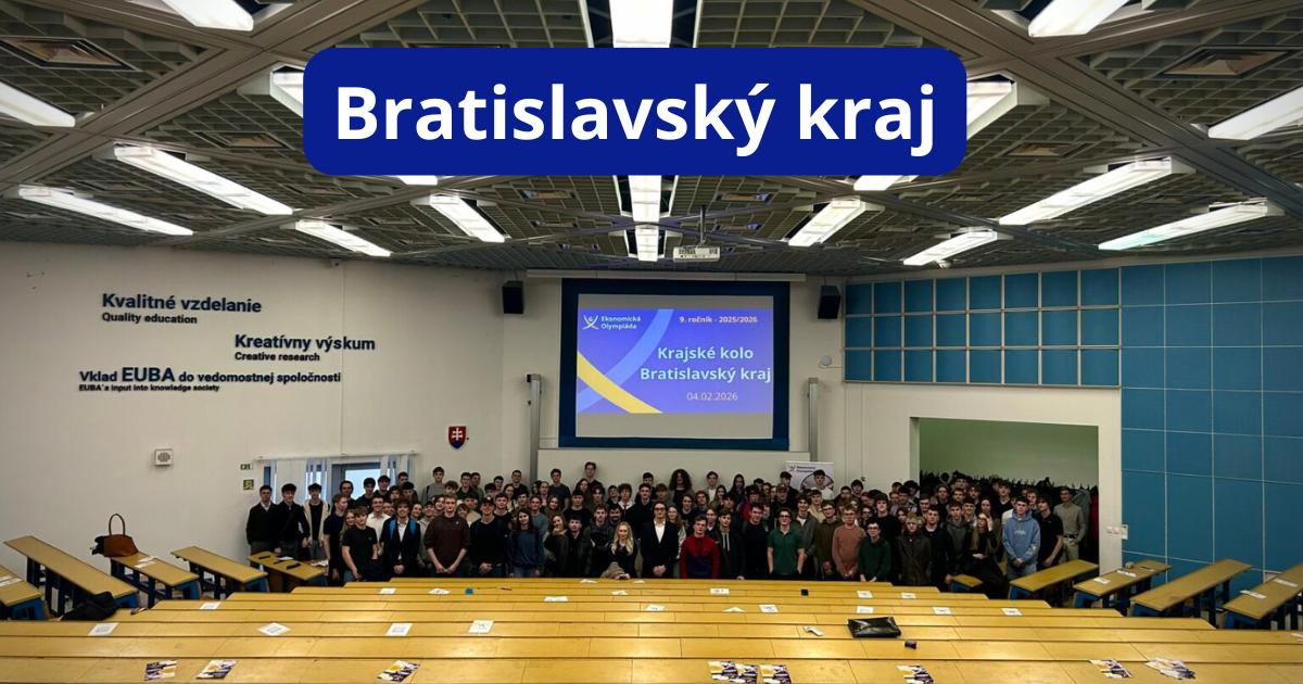 Krajské kolo Ekonomickej olympiády v Bratislave