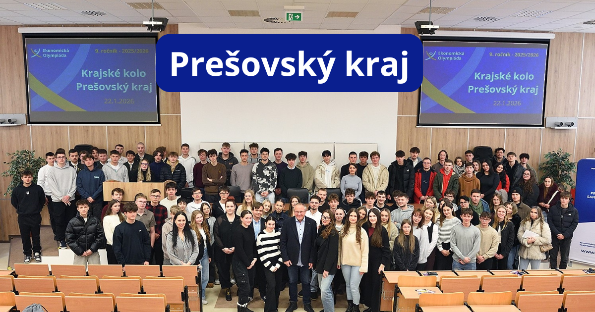 Krajské kolo Ekonomickej olympiády v Prešove
