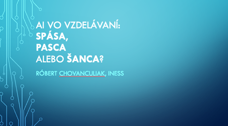Prednáška na konferencii spoločnosti SAP