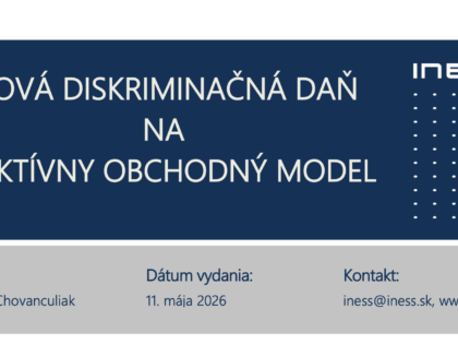 Nová diskriminačná daň na efektívny obchodný model