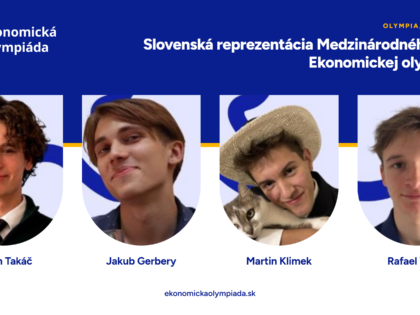 Štyria najlepší mladí slovenskí ekonómovia zabojujú o titul medzinárodných šampiónov