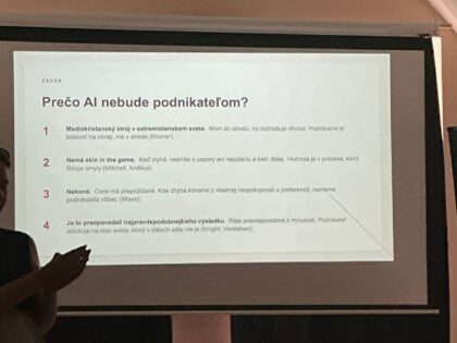 INESS na AI Meetupe v Paralelnej Polis Košice