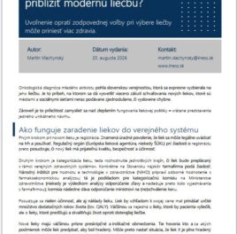 Môžu „zdravotné vouchre“ priblížiť modernú liečbu rakoviny?