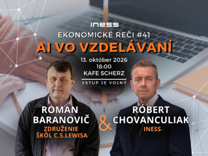 Pozvánka na Ekonomické reči #41: AI vo vzdelávaní